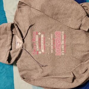 Gray "Nurse" Hoodie, Medium